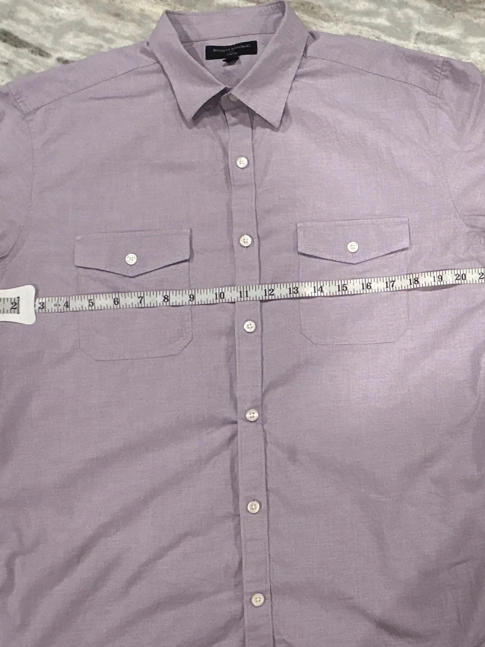 Banana Republic Men's Light Lavender Button-Down Shirt